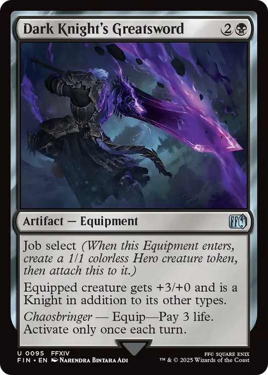 Dark Knight's Greatsword (FIN-095) - [FINAL FANTASY] Foil