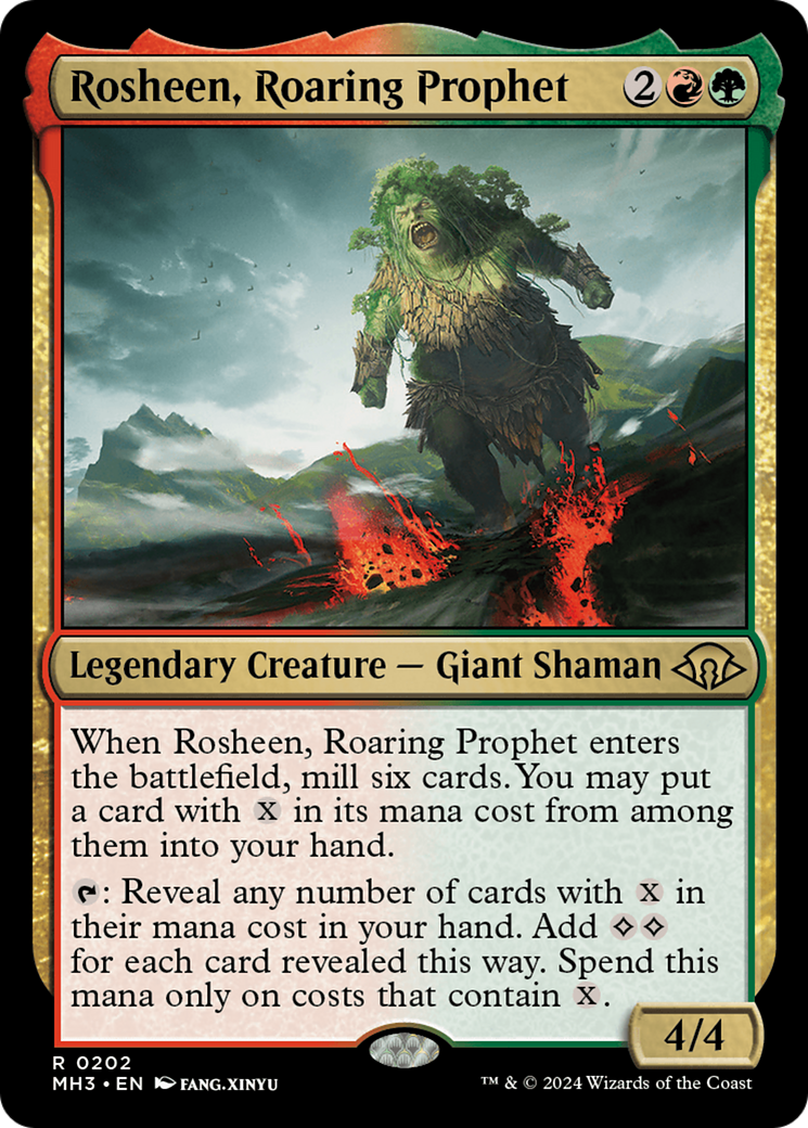 Rosheen, Roaring Prophet (MH3-202) - [Modern Horizons 3] Foil