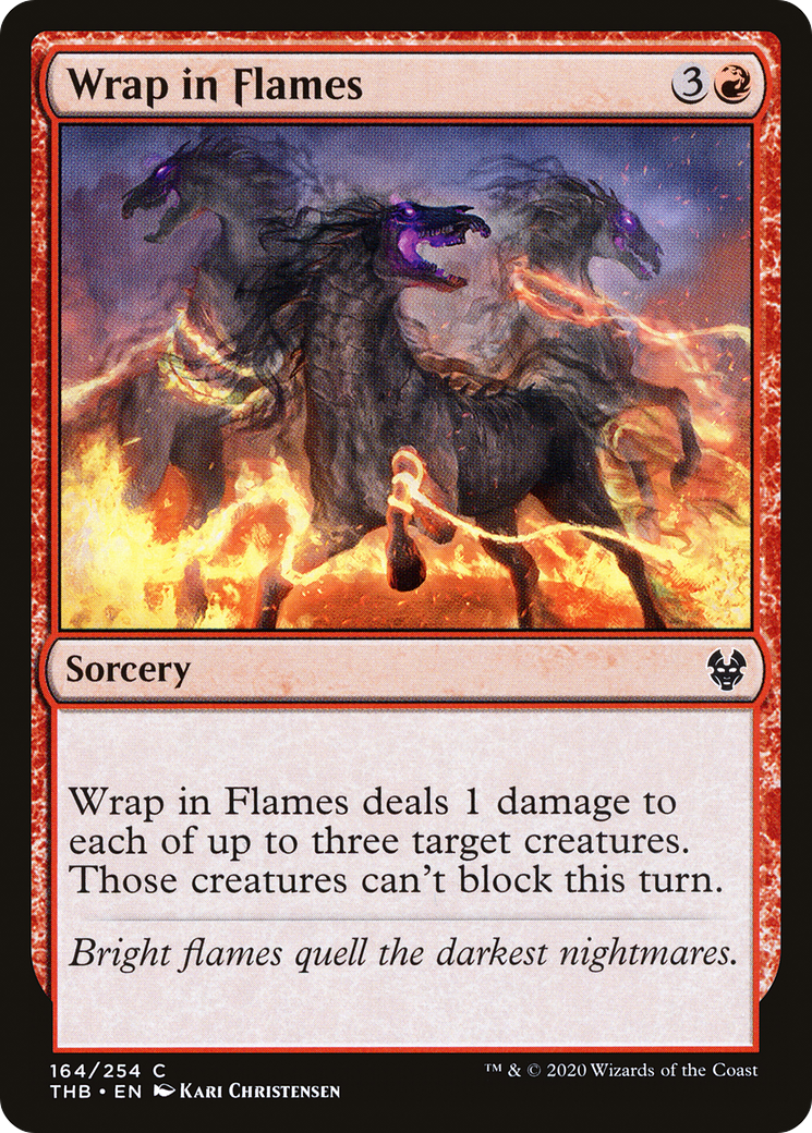 Wrap in Flames (THB-164) - [Theros Beyond Death] Foil