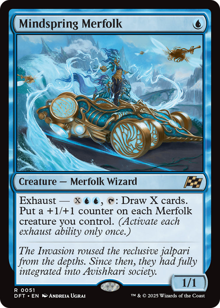 Mindspring Merfolk (DFT-051) - [Aetherdrift]
