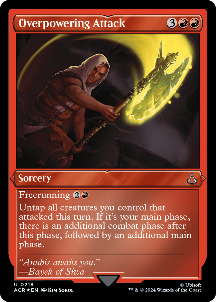 Overpowering Attack (ACR-218) - [Assassin's Creed] Etched Foil