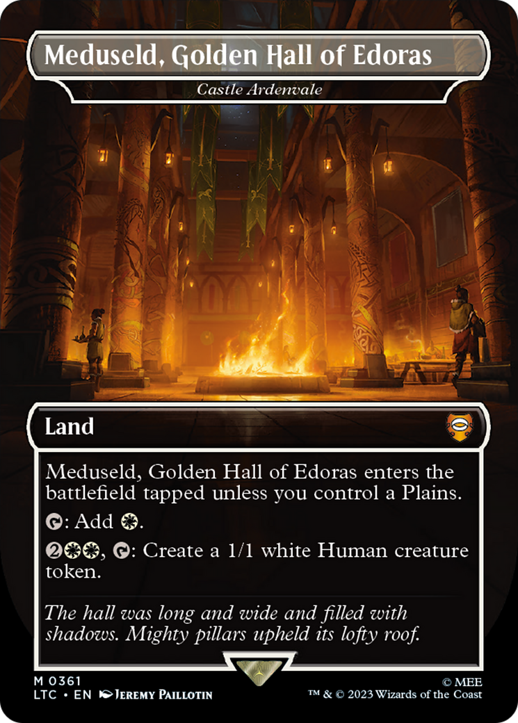 Castle Ardenvale (LTC-361) - [Tales of Middle-earth Commander] / Meduseld, Golden Hall of Edoras (Borderless) Foil