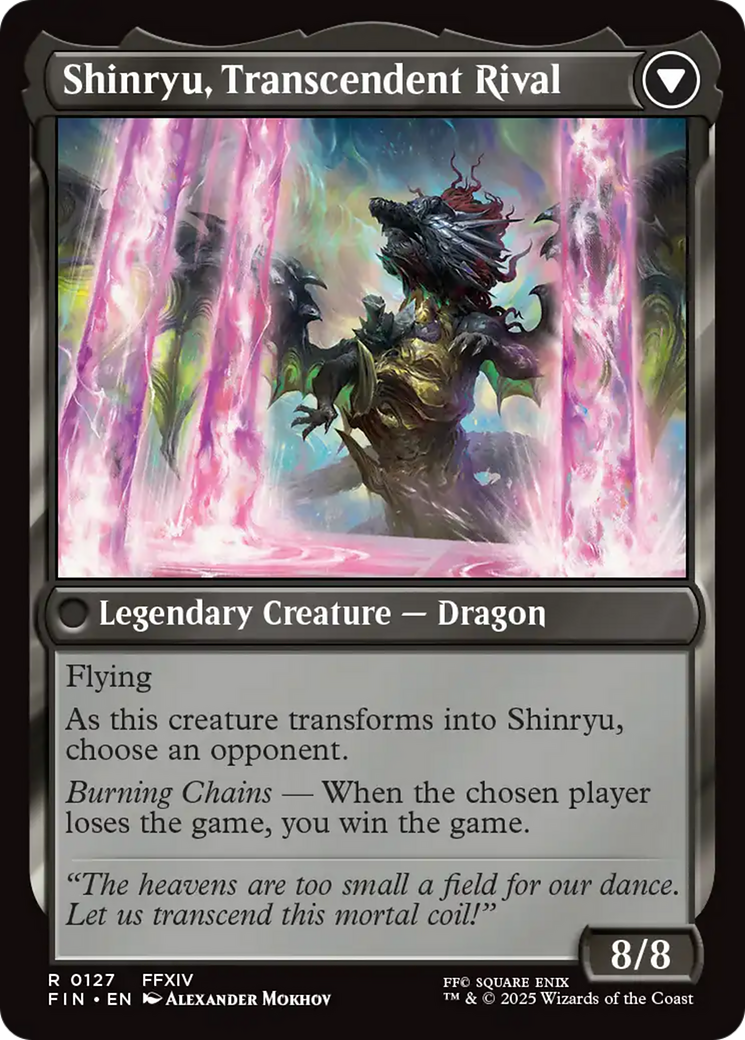 Zenos yae Galvus // Shinryu, Transcendent Rival (FIN-127) - [FINAL FANTASY] Foil