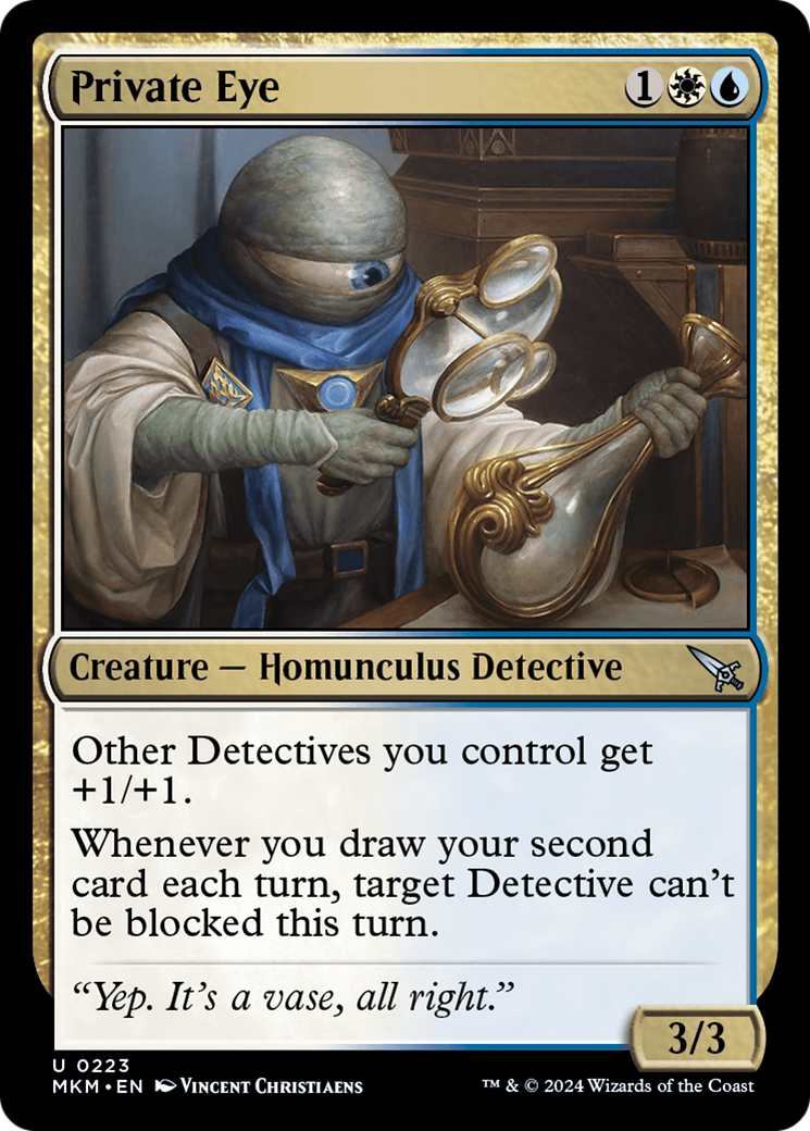 Private Eye (MKM-223) - [Murders at Karlov Manor] Foil
