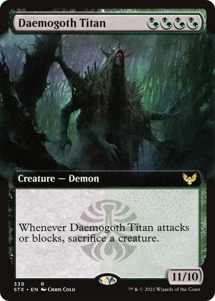 Daemogoth Titan (Extended Art) (STX-339) - [Strixhaven: School of Mages]: (Extended Art)