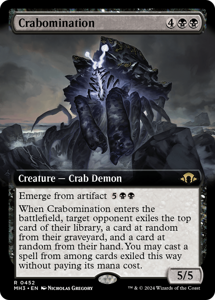 Crabomination (MH3-452) - [Modern Horizons 3] : (Art étendu) Feuille 