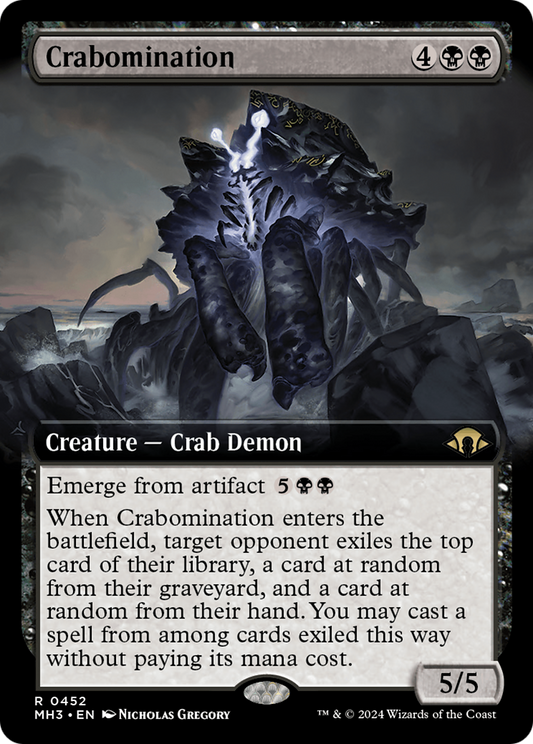 Crabomination (MH3-452) - [Modern Horizons 3] : (Art étendu) Feuille 