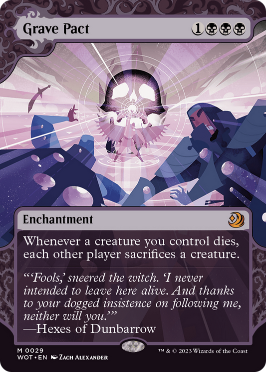 Grave Pact (WOT-029) - [Wilds of Eldraine: Enchanting Tales]: (Showcase) (Borderless)