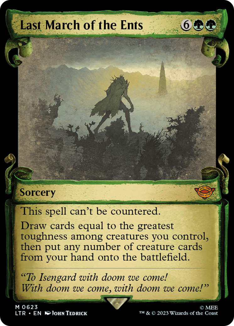 Last March of the Ents (LTR-623) - [The Lord of the Rings: Tales of Middle-earth]: (Showcase) Foil