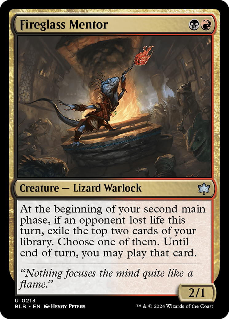 Fireglass Mentor (BLB-213) - [Bloomburrow] Foil