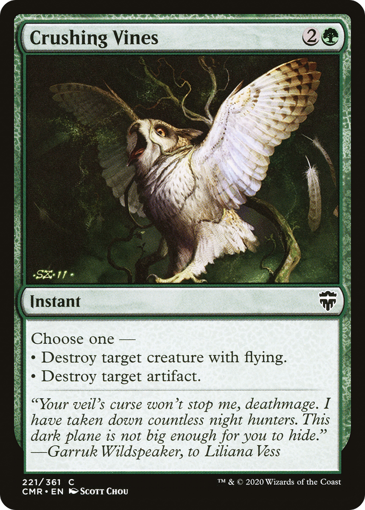 Crushing Vines (CMR-221) - [Commander Legends] Foil