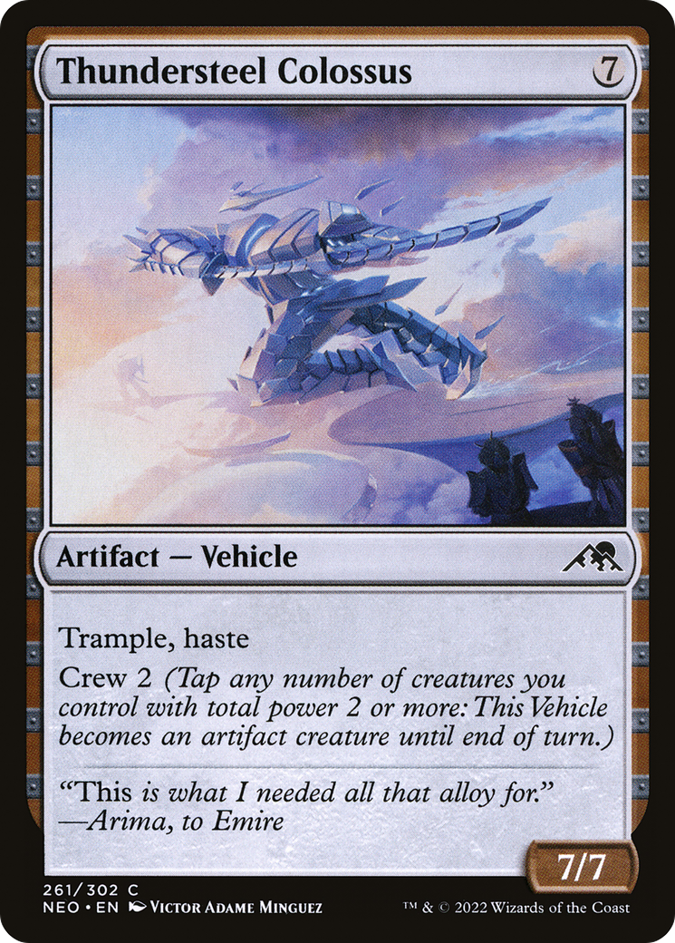 Thundersteel Colossus (NEO-261) - [Kamigawa: Neon Dynasty]