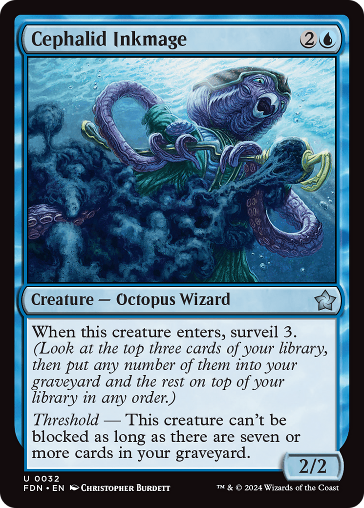 Cephalid Inkmage (FDN-032) - [Foundations] Foil