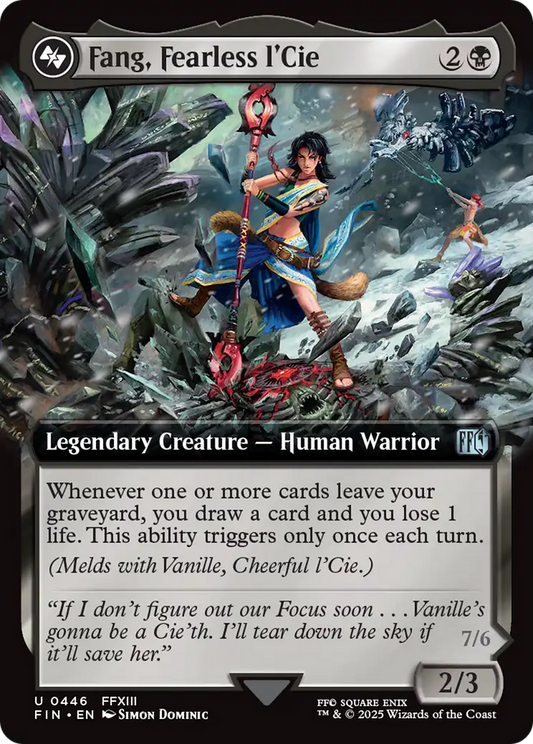 Fang, Fearless l'Cie (Extended Art) (FIN-446) - [FINAL FANTASY]: (Extended Art) Foil