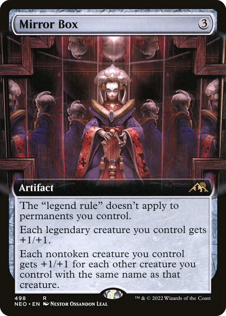 Mirror Box (NEO-498) - [Kamigawa: Neon Dynasty]: (Extended Art)