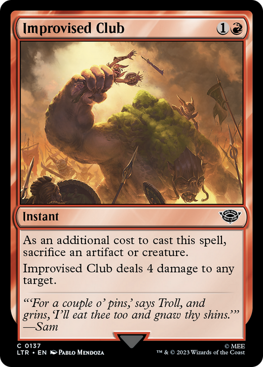 Improvised Club (LTR-137) - [The Lord of the Rings: Tales of Middle-earth] Foil