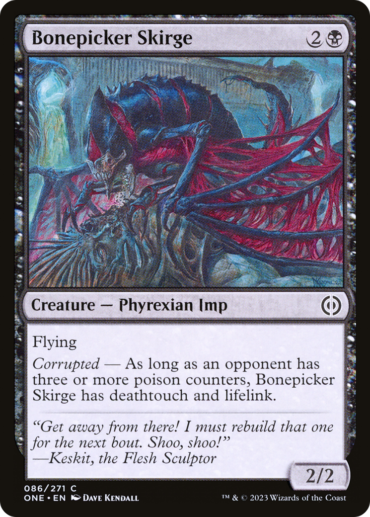 Bonepicker Skirge (ONE-086) - [Phyrexia: All Will Be One] Foil