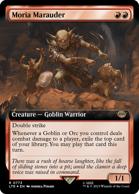 Moria Marauder (Extended Art) (Surge Foil) [Le Seigneur des Anneaux : Contes de la Terre du Milieu] 