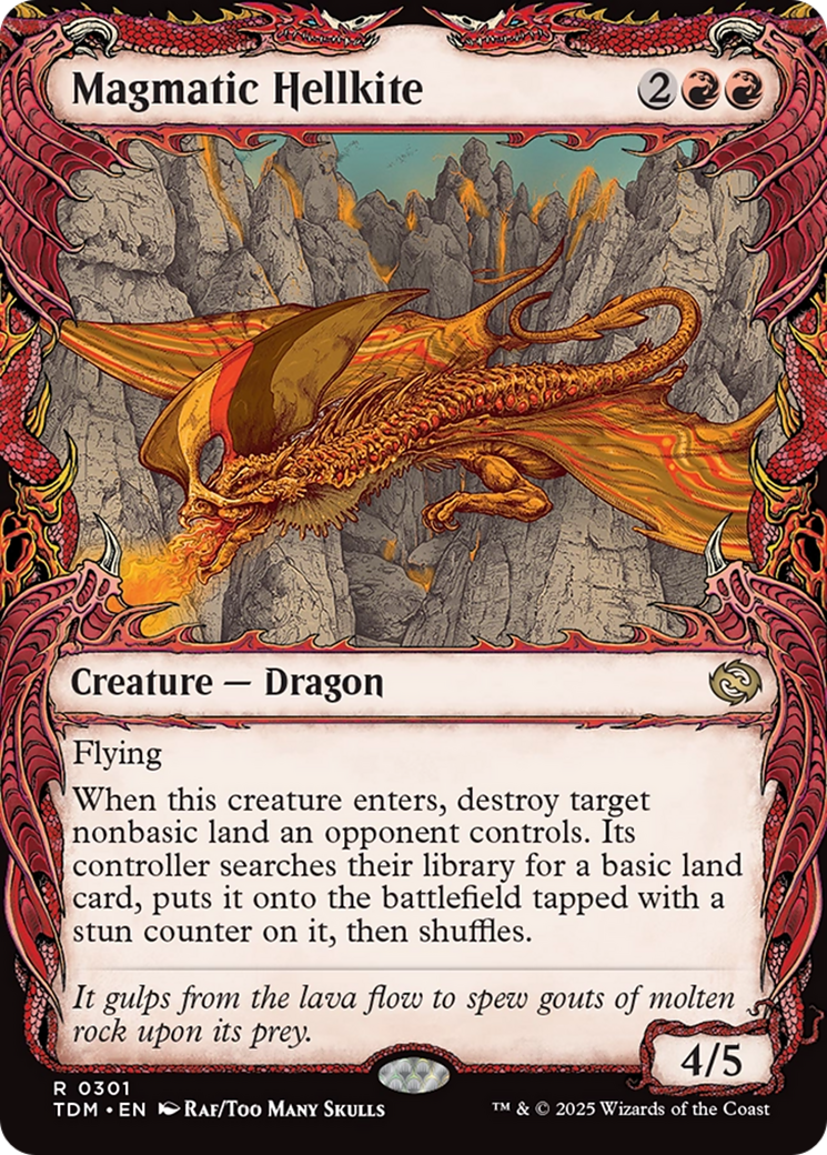 Magmatic Hellkite (TDM-301) - [Tarkir: Dragonstorm]: (Showcase)