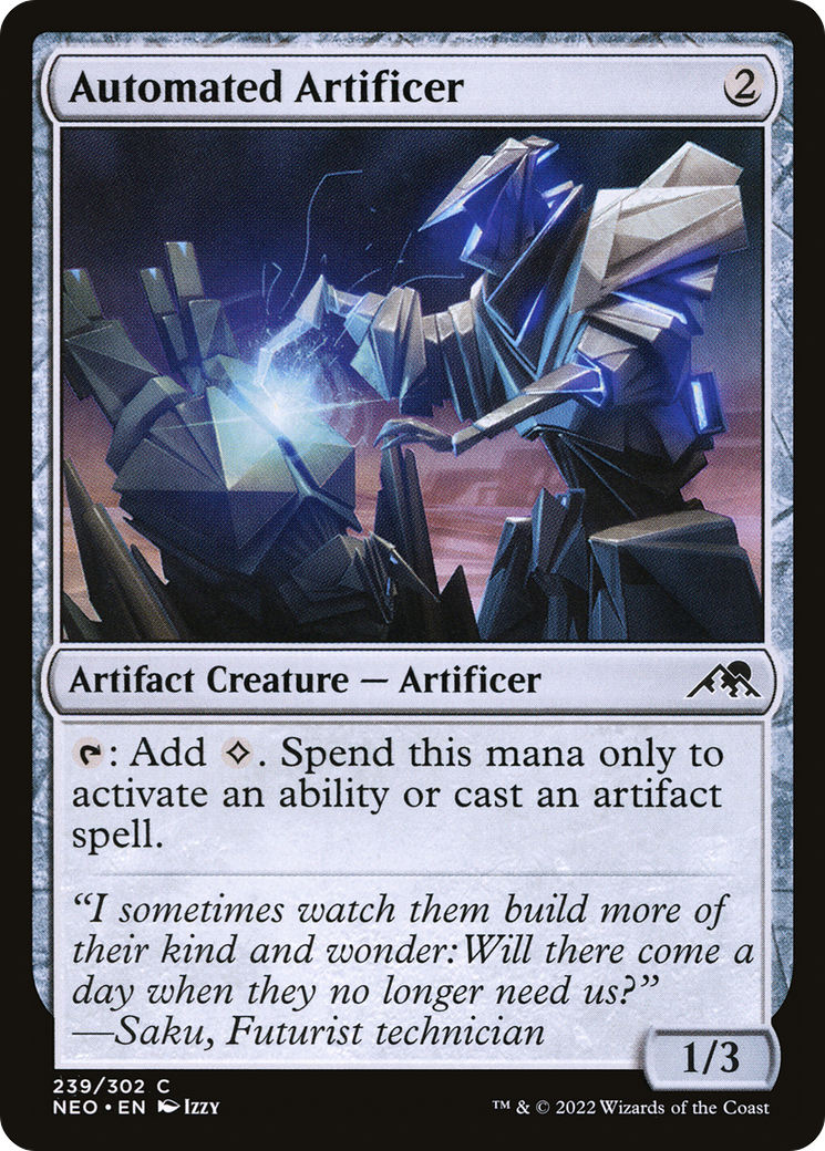 Automated Artificer (NEO-239) - [Kamigawa: Neon Dynasty] Foil