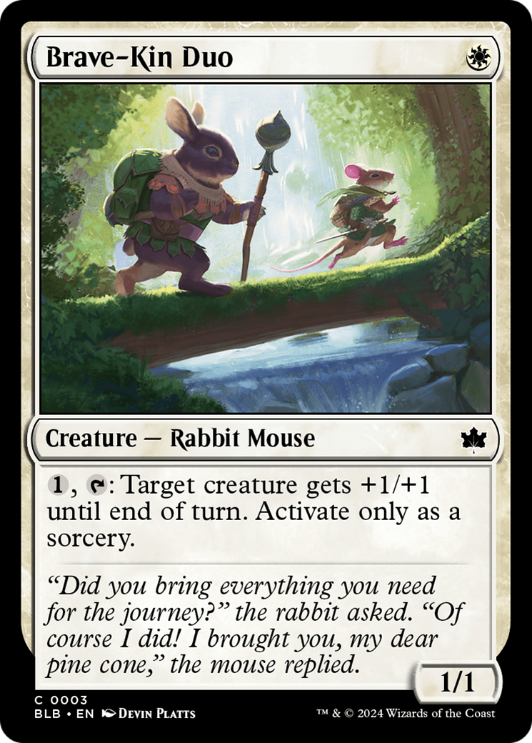 Brave-Kin Duo (BLB-003) - [Bloomburrow] Foil