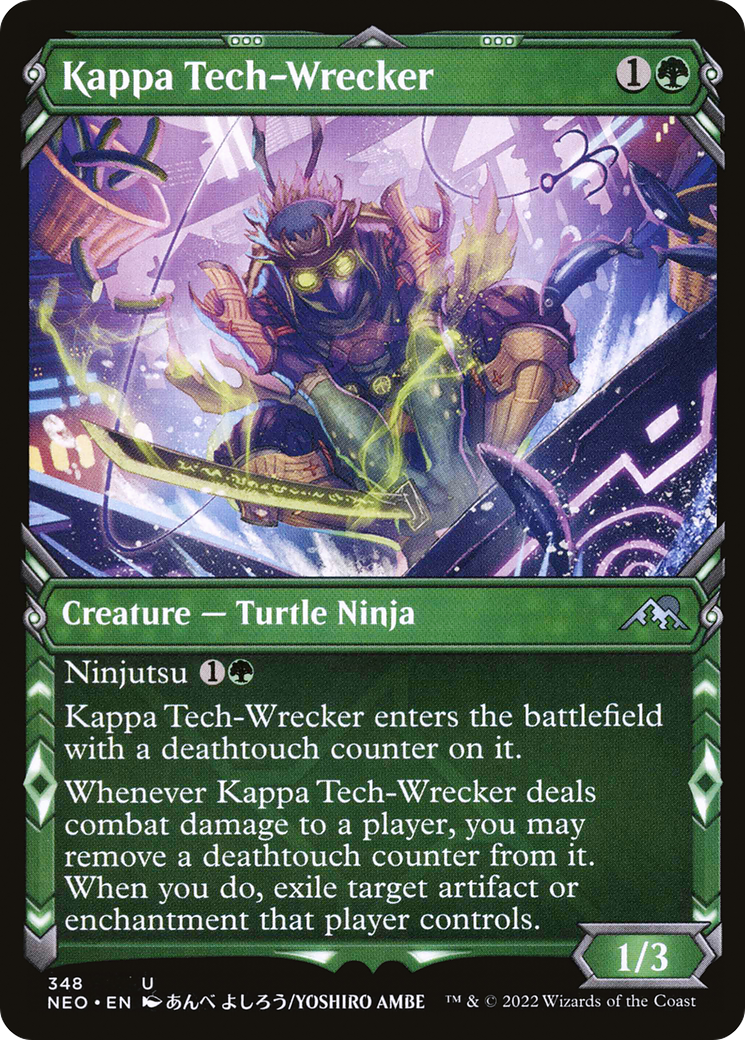 Kappa Tech-Wrecker (NEO-348) - [Kamigawa: Neon Dynasty]: (Showcase)