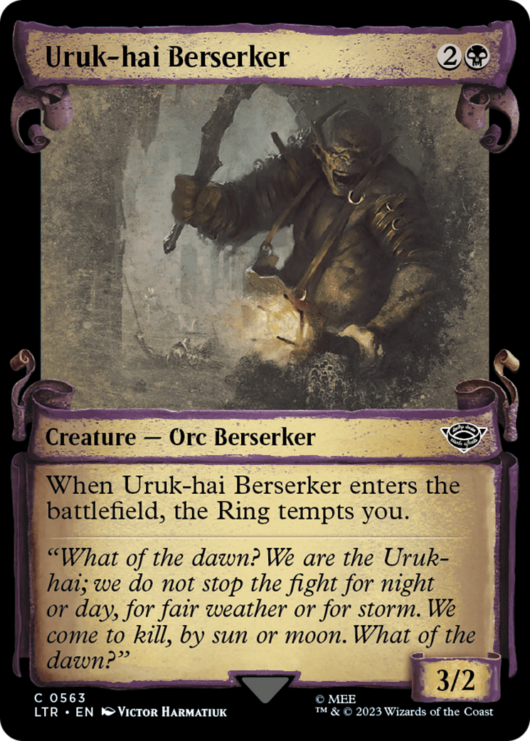 Uruk-hai Berserker (LTR-563) - [The Lord of the Rings: Tales of Middle-earth]: (Showcase) Foil
