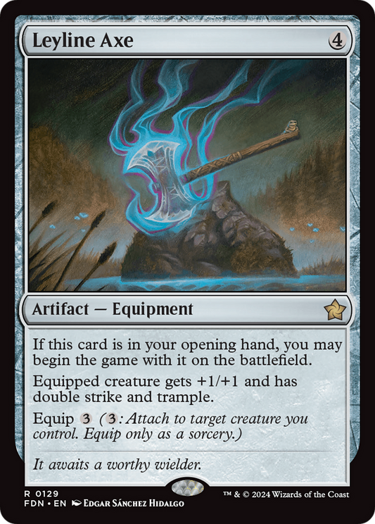 Leyline Axe (FDN-129) - [Foundations] Foil