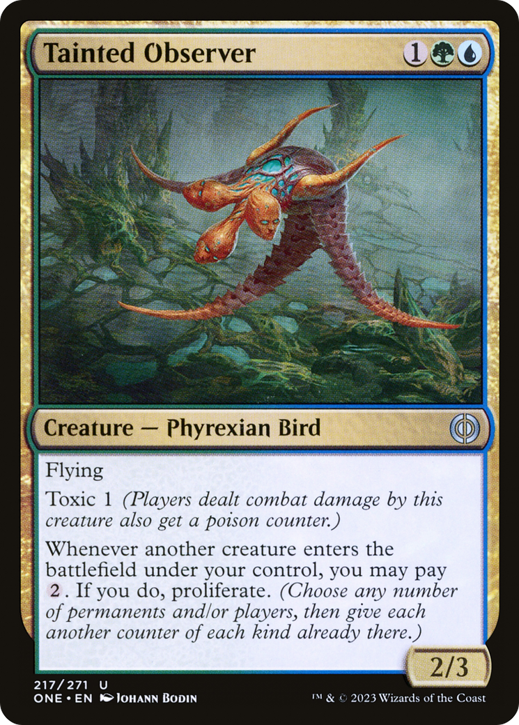 Tainted Observer (ONE-217) - [Phyrexia: All Will Be One] Foil