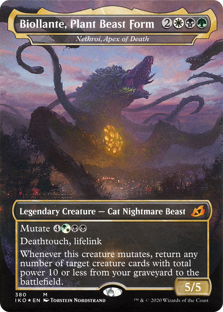 Nethroi, Apex of Death (IKO-380) - [Ikoria: Lair of Behemoths] / Biollante, Plant Beast Form (Borderless) Foil