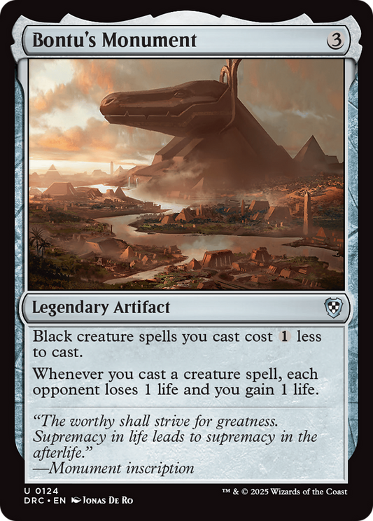 Bontu's Monument (DRC-124) - [Commander: Aetherdrift]