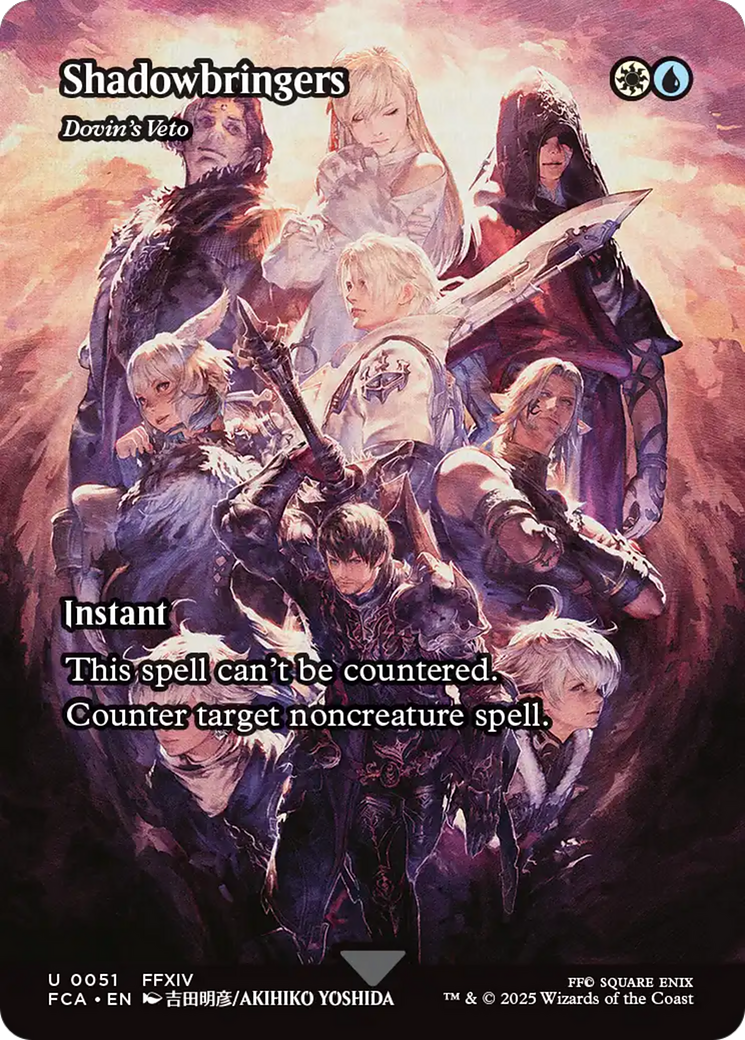 Dovin's Veto (FCA-051) - [FINAL FANTASY: Through the Ages] / Shadowbringers (Borderless) Foil