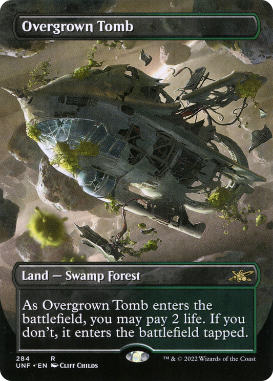Overgrown Tomb (UNF-284) - [Unfinity] (Borderless) Foil