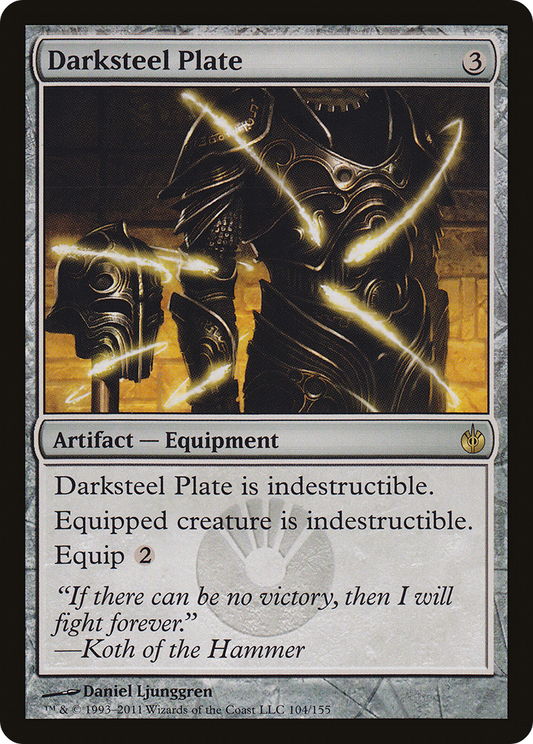 Darksteel Plate (MBS-104) - [Mirrodin Besieged]