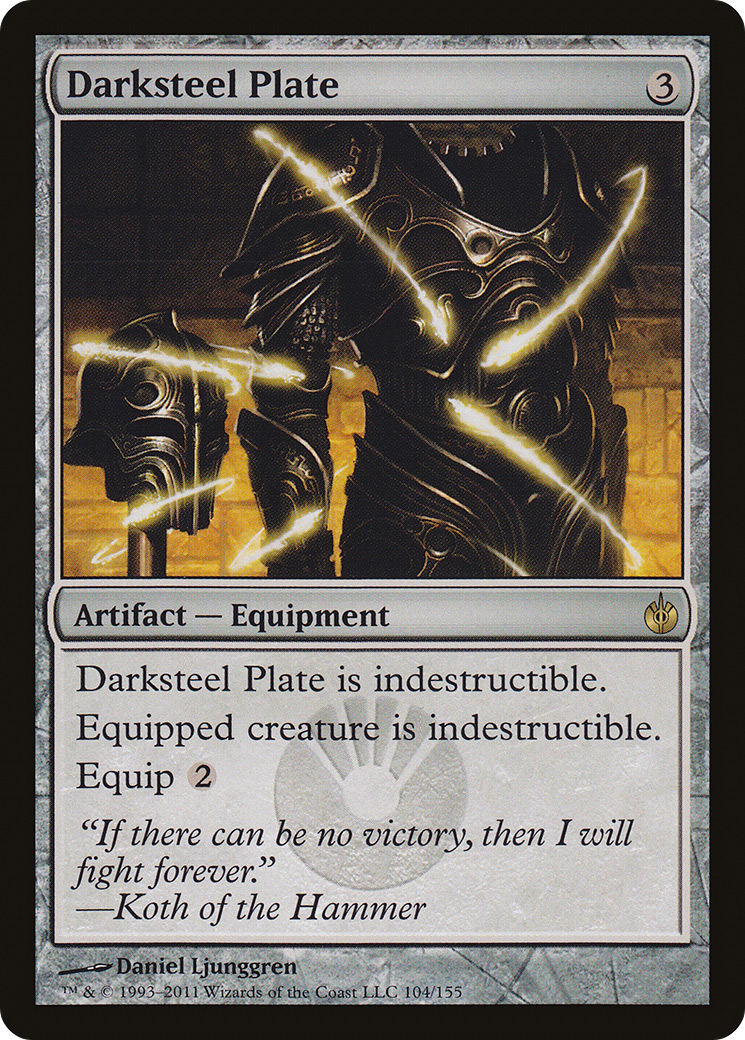 Darksteel Plate (MBS-104) - [Mirrodin Besieged] Foil
