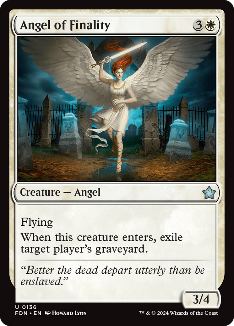 Angel of Finality (FDN-136) - [Foundations] Foil