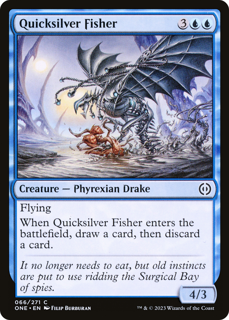 Quicksilver Fisher (ONE-066) - [Phyrexia: All Will Be One] Foil