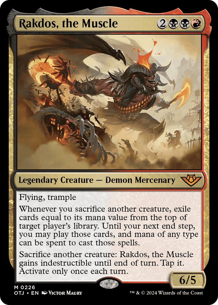 Rakdos, the Muscle (OTJ-226) - [Outlaws of Thunder Junction] Foil