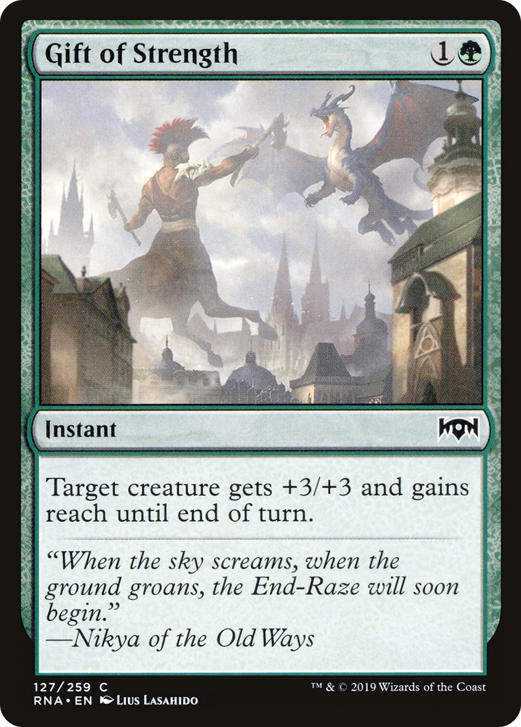 Gift of Strength (RNA-127) - [Ravnica Allegiance] Foil
