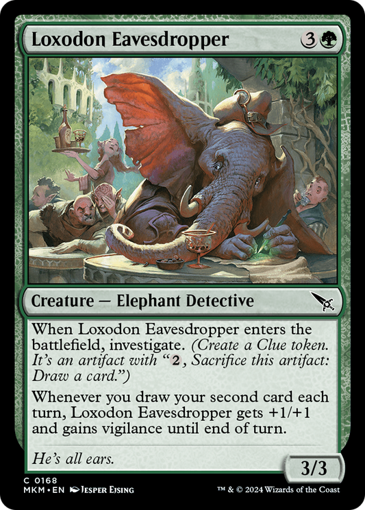 Loxodon Eavesdropper (MKM-168) - [Murders at Karlov Manor] Foil