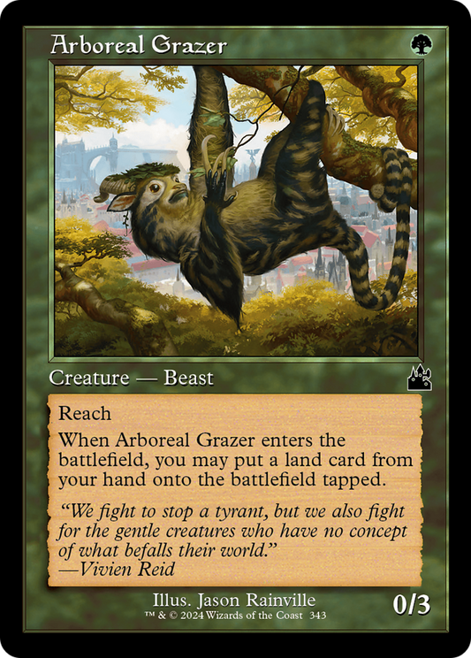 Arboreal Grazer (RVR-343) - [Ravnica Remastered] Foil