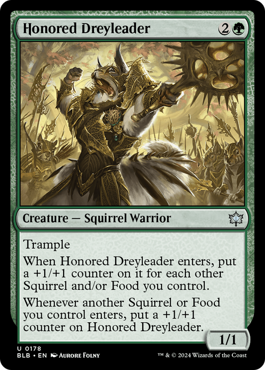 Honored Dreyleader (BLB-178) - [Bloomburrow] Foil
