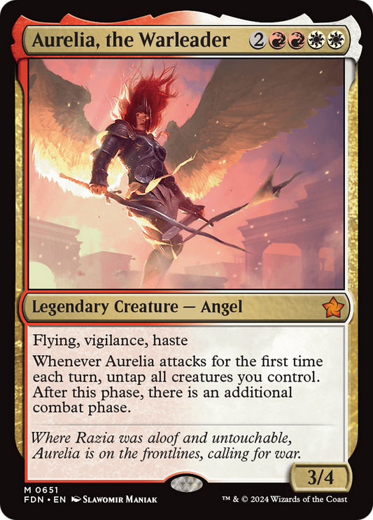 Aurelia, the Warleader (FDN-651) - [Foundations]