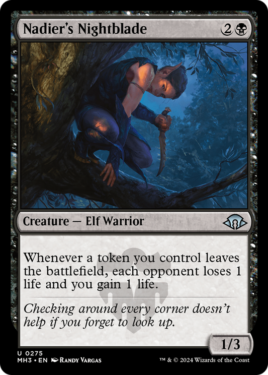 Lame nocturne de Nadier (MH3-275) - [Modern Horizons 3] Foil 