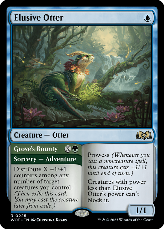 Elusive Otter (WOE-225) - [Wilds of Eldraine] Foil