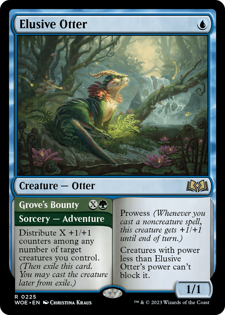 Elusive Otter (WOE-225) - [Wilds of Eldraine]