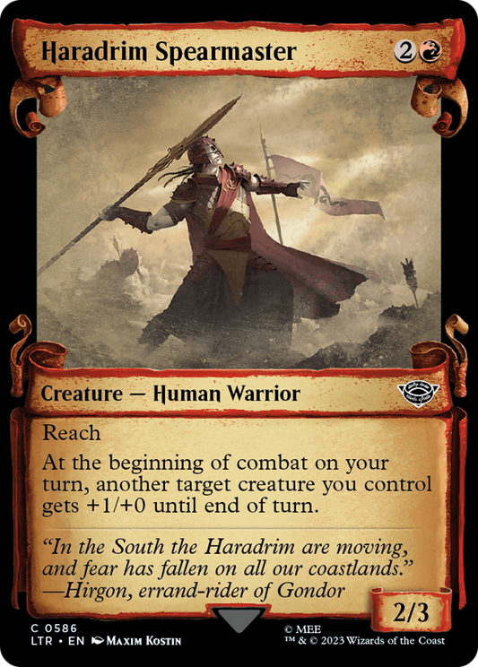 Haradrim Spearmaster (LTR-586) - [The Lord of the Rings: Tales of Middle-earth]: (Showcase)