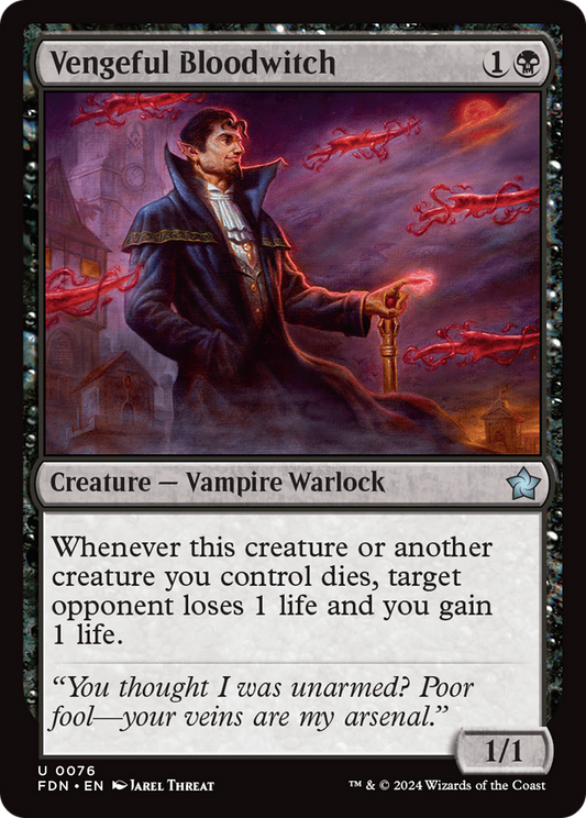 Vengeful Bloodwitch (FDN-076) - [Foundations] Foil