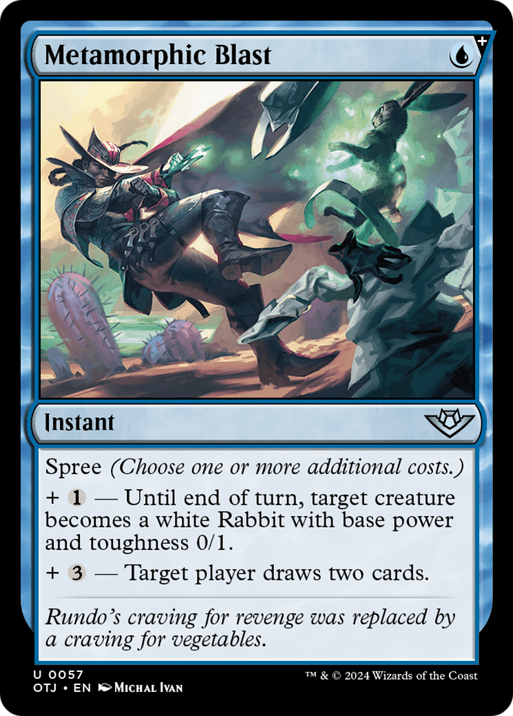 Metamorphic Blast (OTJ-057) - [Outlaws of Thunder Junction]: (spree) Foil