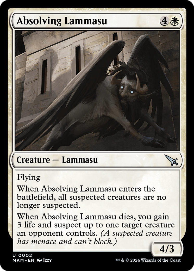 Absolving Lammasu (MKM-002) - [Murders at Karlov Manor] Foil